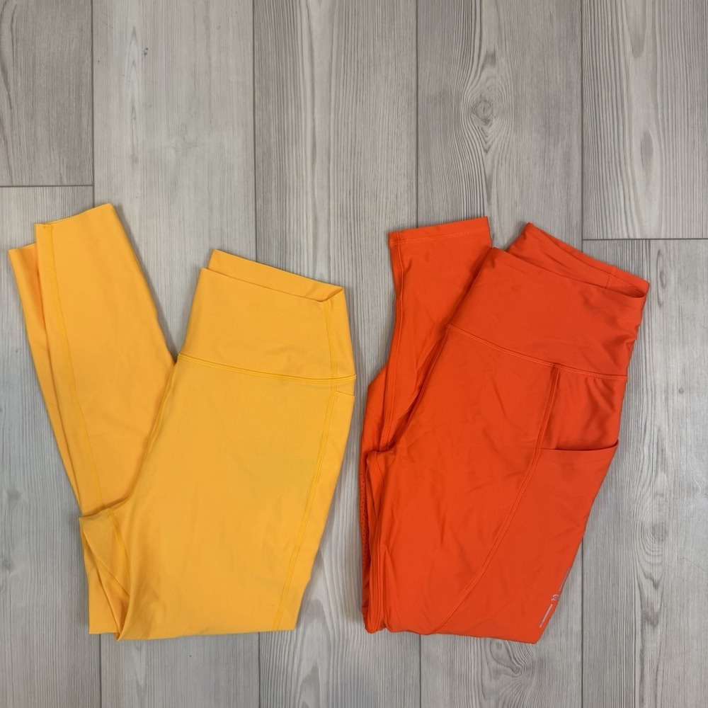 Peloton Yellow Legging & Peloton Orange Legging Pair